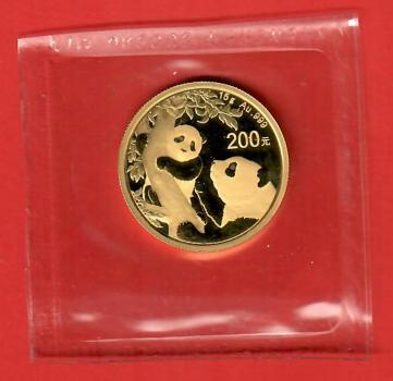 China Panda 15 g Gold